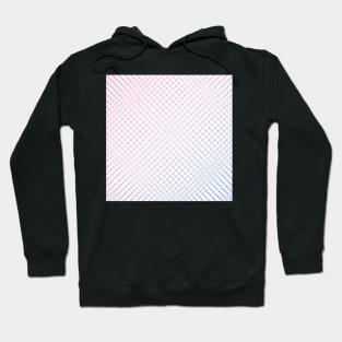 Airy Pink Purple Blue Grid Gradient - Bisexual Colors - Bi Flag Hoodie